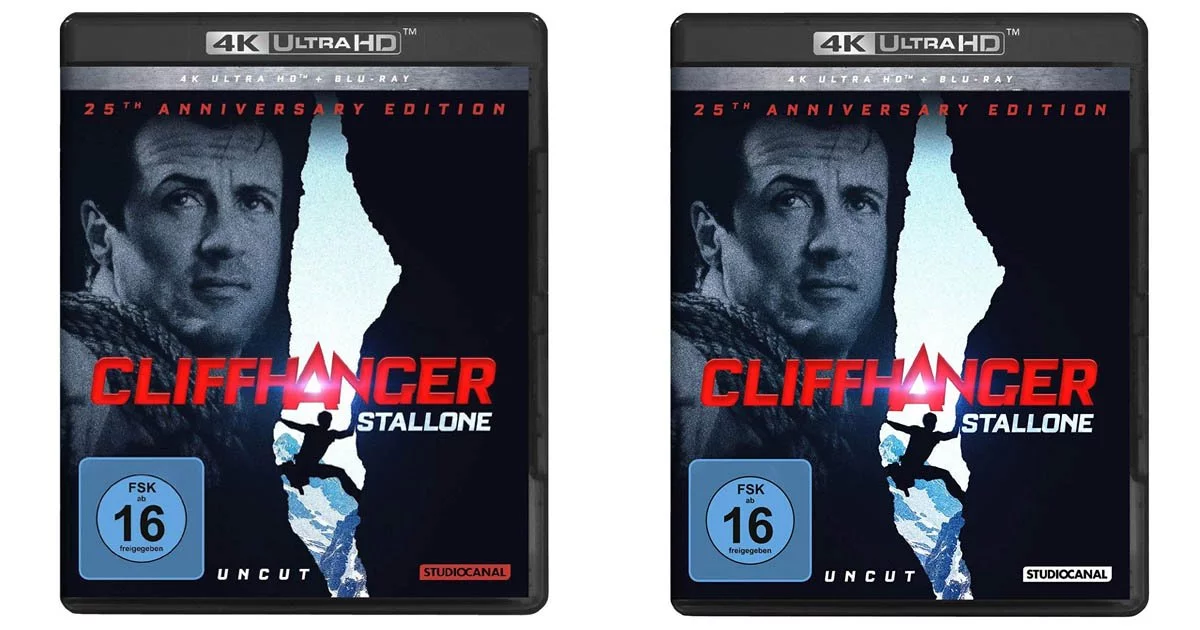 Studiocanal Cover der beiden Cliffhanger 4K Ediitionen
