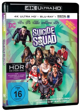 4K Ultra HD Blu-ray Logo zu David Ayers Suicide Squad UHD