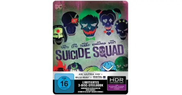 Restposten: Exklusives 4K-Steelbook von „Suicide Squad“