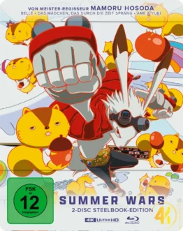 Summer Wars mit FSK Logo 4K Steelbook Front Ultra HD Blu-ray Disc