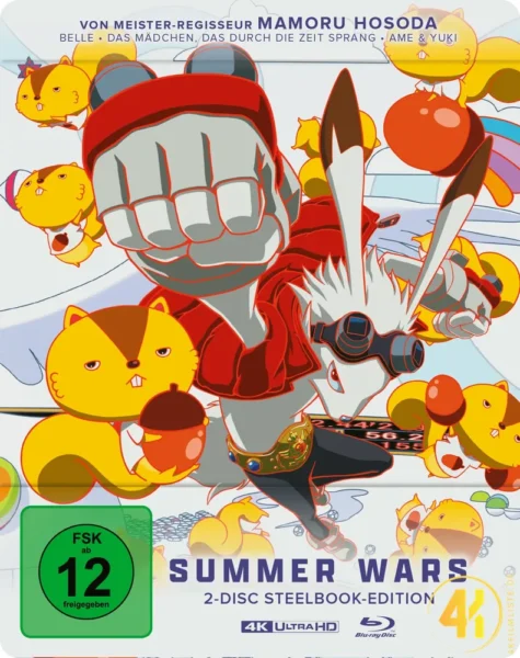 Summer Wars mit FSK Logo 4K Steelbook Front Ultra HD Blu-ray Disc