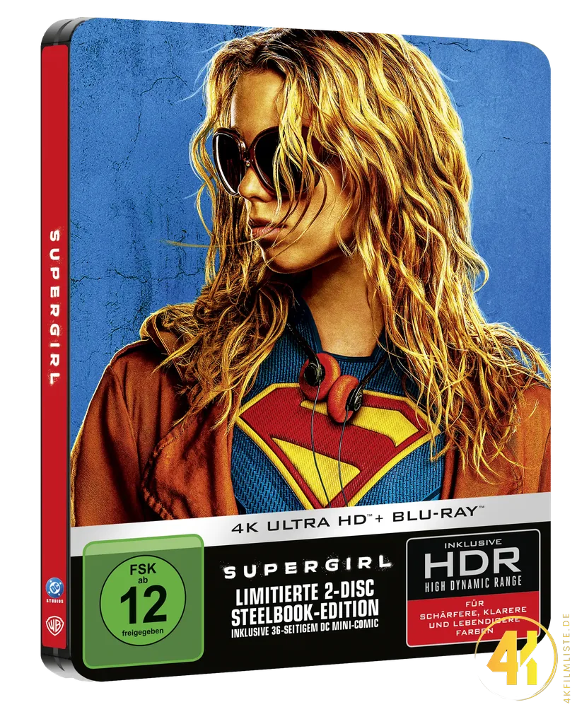 Supergirl 4K Cover B Steelbook Ultra HD Blu-ray Disc