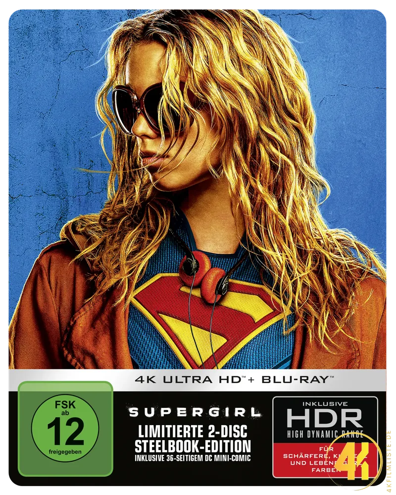 Supergirl Cover B Frontcover 4K Steelbook Ultra HD Blu-ray Disc
