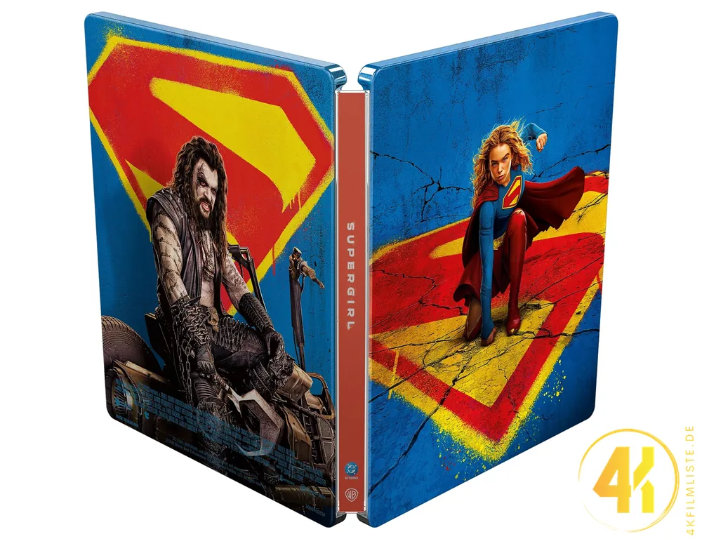 Supergirl Frontcover Backcover 4K Steelbook Ultra HD Blu-ray Disc