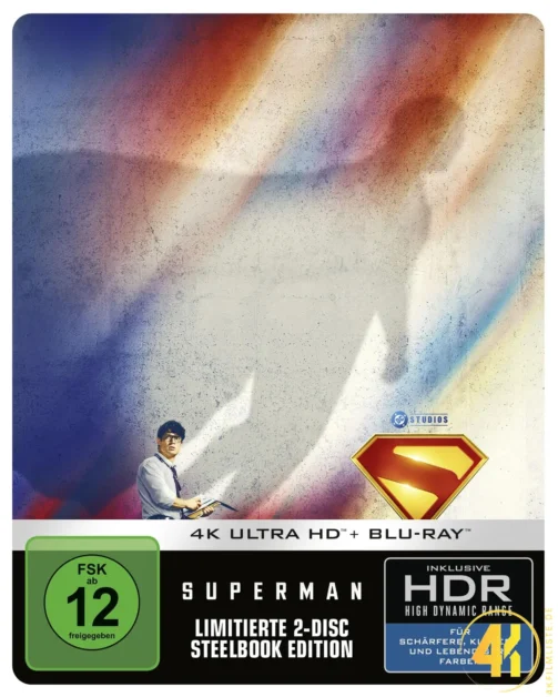 Superman 2025 Cover A 4K Steelbook Ultra HD Blu-ray Disc