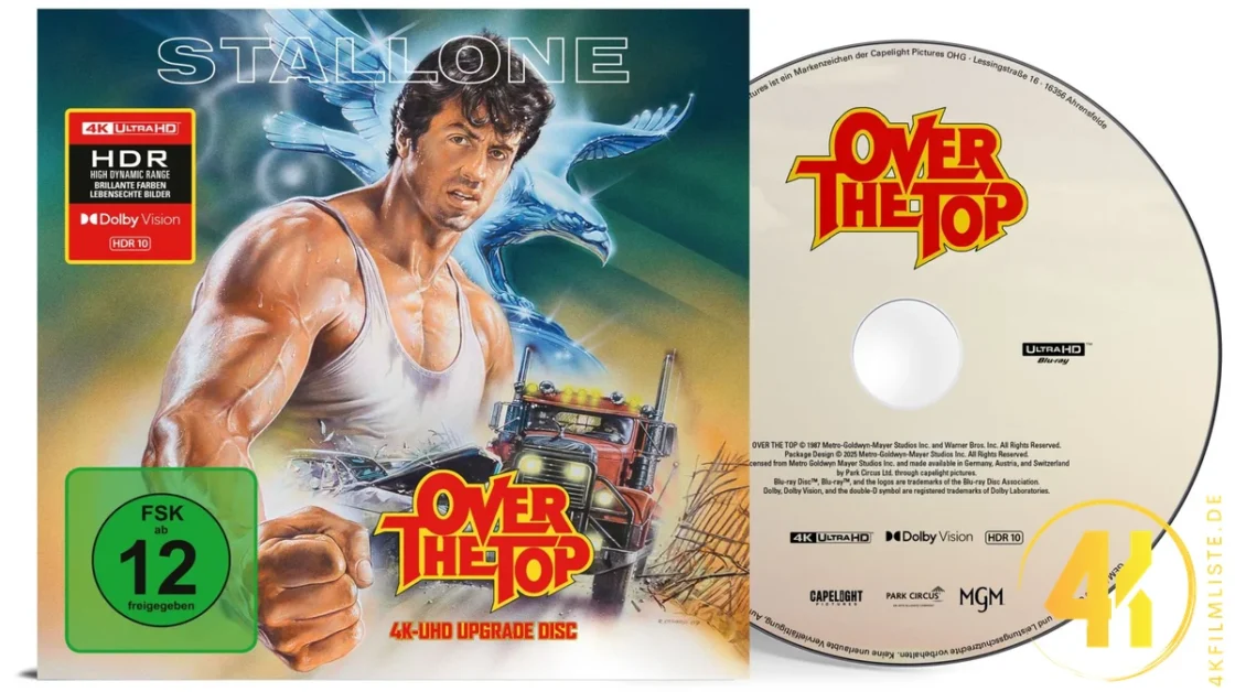 Sylvester Stallone Over the Top 4K Pappstecktasche Ultra HD Blu-ray Disc