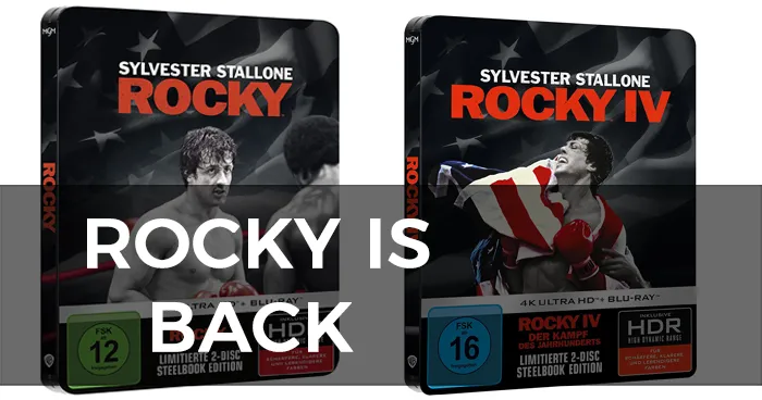 Sylvester Stallone Rocky 4K Steelbook News
