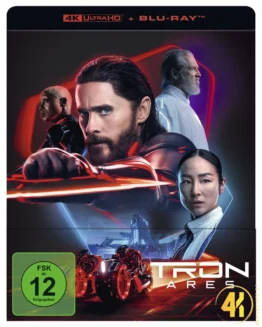 TRON Ares 4K Steelbook Frontcover Ultra HD Blu-ray Disc