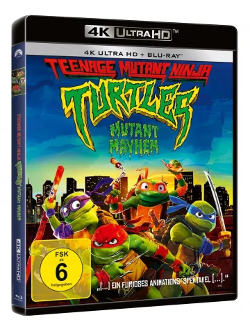 Teenage Mutant Mayhem Ninja Turtles 4K Blu-ray Disc