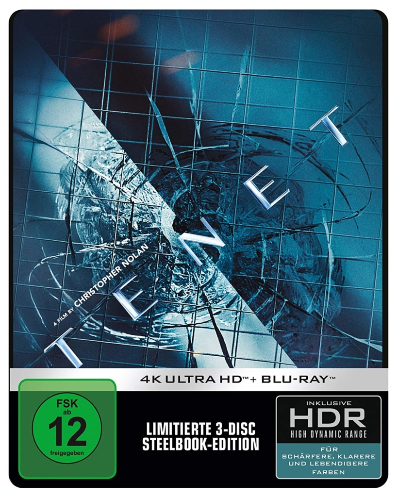 Christopher Nolans Tenet Steelbook 4K Frontcover