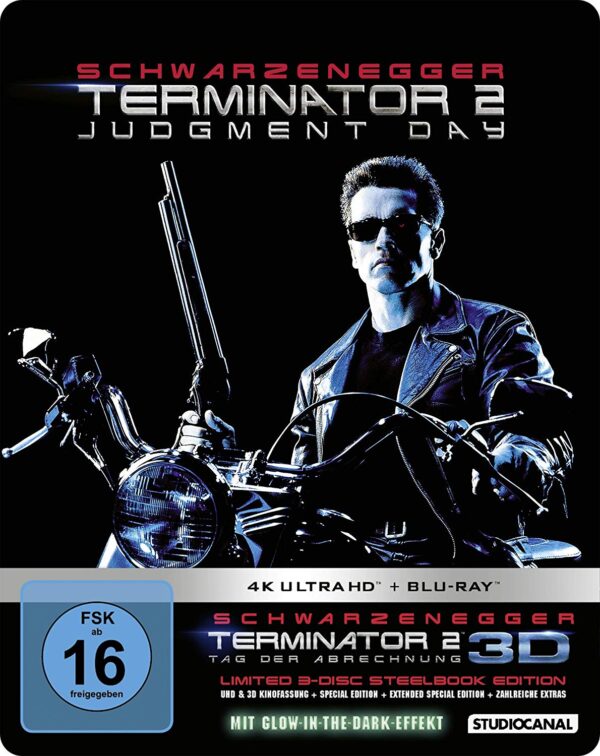 Terminator 2: Tag der Abrechnung – 4K Steelbook (UHD + Blu-ray Disc + 3D + Audio CD)