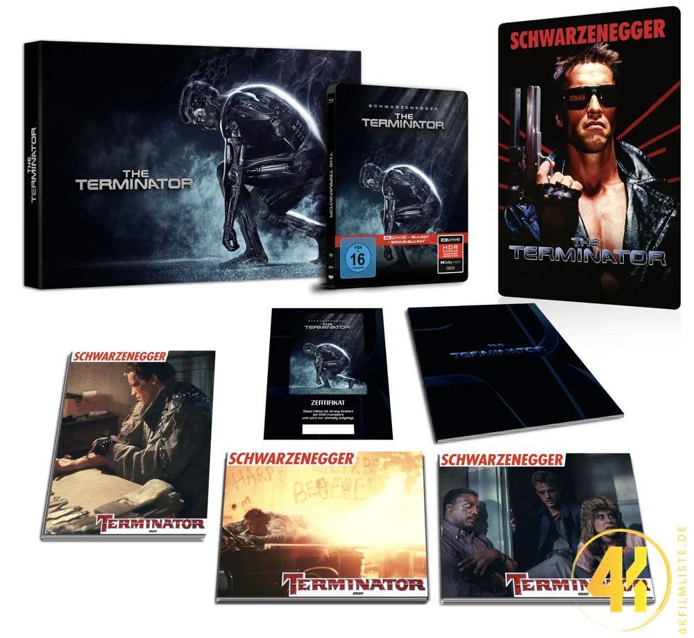 Terminator Iconart Cover B auf 1000 limitiert 4K Steelbook Ultra HD Blu-ray Disc
