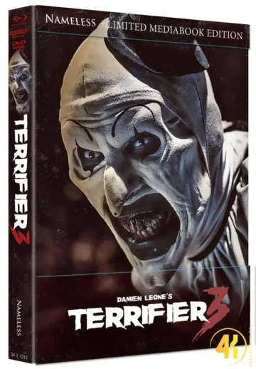 Terrifier 3 (Cover A) – 4K Mediabook (UHD + Blu-ray Disc + DVD)