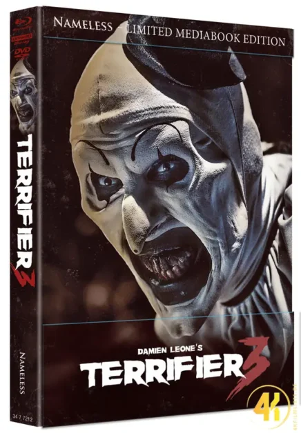 Terrifier 3 (Cover A) – 4K Mediabook (UHD + Blu-ray Disc + DVD)