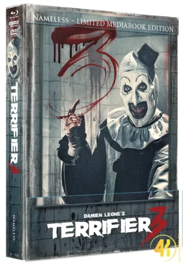 Terrifier 3 (Cover E) – 4K Mediabook (UHD + Blu-ray Disc + DVD)