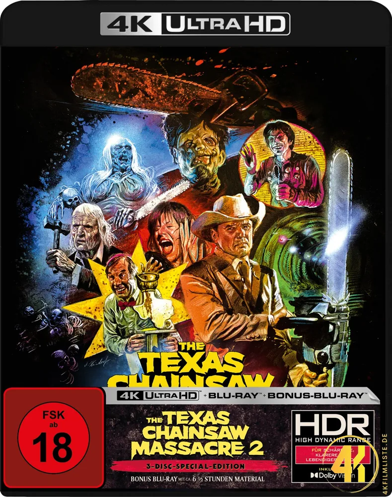 Texas Chainsaw Massacre 2 4K Blu-ray Ultra HD Blu-ray Disc