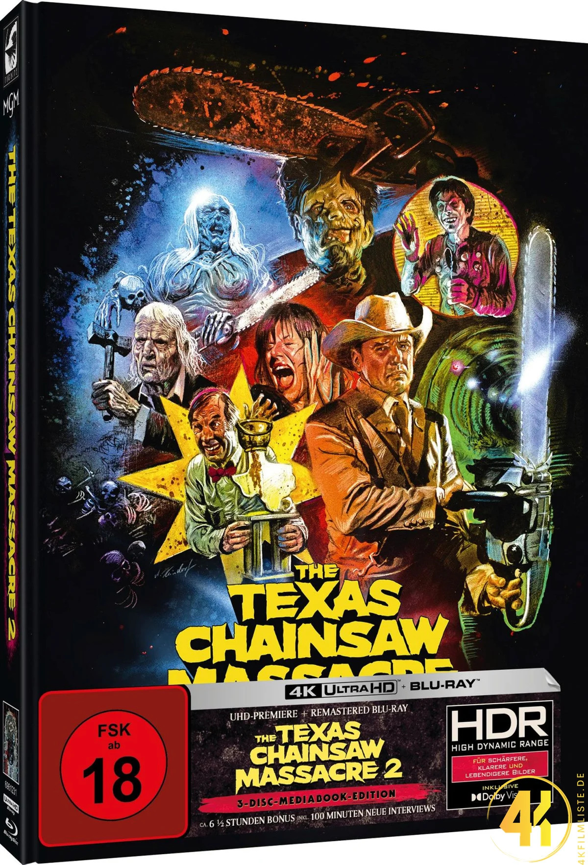 The Texas Chainsaw Massacre 2 (Cover B) – 4K Mediabook (UHD + Blu-ray Disc)