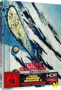 Texas Chainsaw Massacre 2 Cover D 4K Mediabook Ultra HD Blu-ray Disc
