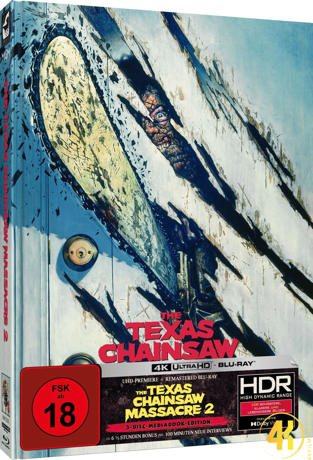 The Texas Chainsaw Massacre 2 (Cover D) – 4K Mediabook (UHD + Blu-ray Disc)