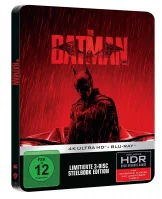The Batman 4K Steelbook mit Robert Pattinson (Seitenansicht und Spine)