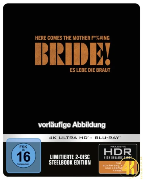 The Bride 4K Steelbook Ultra HD Blu-ray Disc