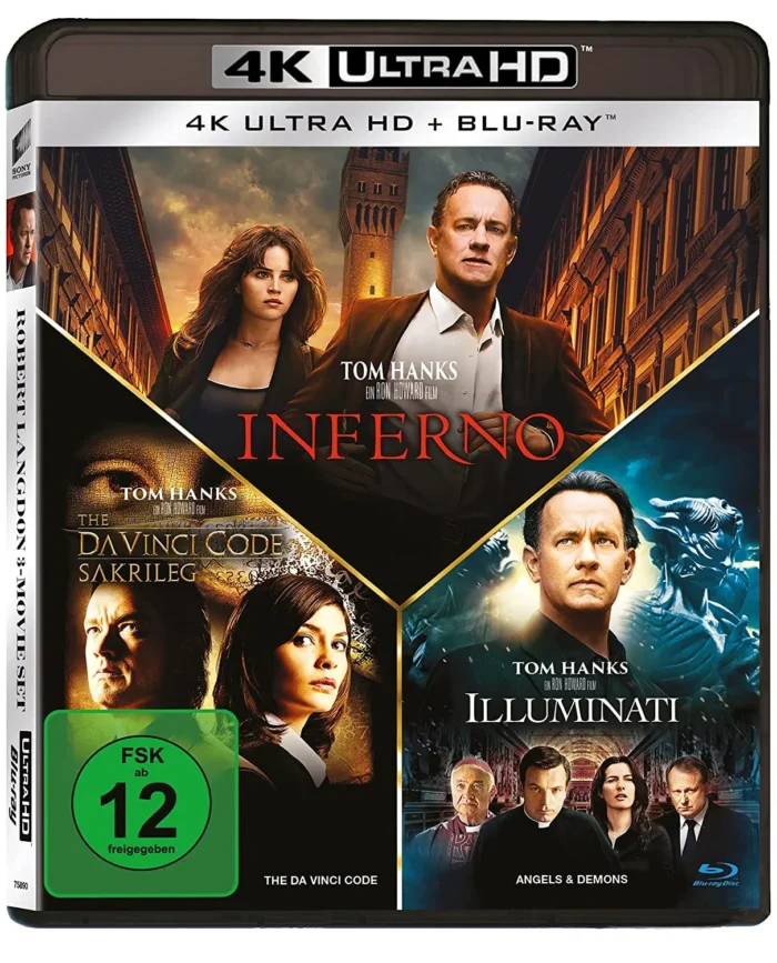 Illuminati / Inferno / The Da Vinci Code – 4K Blu-ray (UHD + Blu-ray Disc)