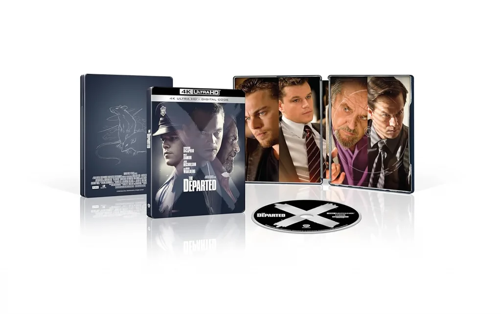 The Departed 4K Steelbook Backcover Frontcover Inlay