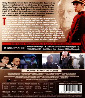 The Doorman 4K Blu-ray Disc (Rückseite UHD Cover)
