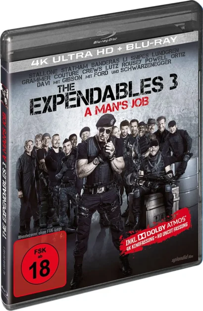 The Expendables 3 auf 4K Blu-ray Disc mit Arnold Schwarzenegger und Sylvester Stallone