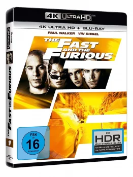 The Fast and the Furious 4K Blu-ray Disc Cover