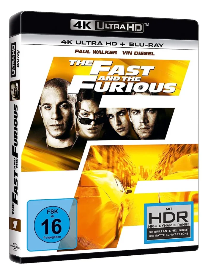 The Fast and the Furious – 4K Blu-ray (UHD + Blu-ray Disc)