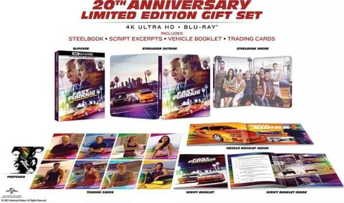 The Fast and the Furious (20th Anniversary Edition) – 4K Steelbook (UHD + Blu-ray Disc)
