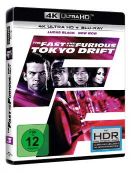 The Fast and the Furious Tokyo Drift 4K Blu-ray Disc FSK 12