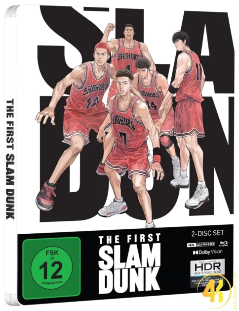 The First Slam Dunk Anime 4K Steelbook Ultra HD Blu-ray Disc