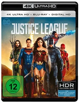 The Justice League 4K Blu-ray UHD Blu-ray Disc