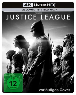 The Justice League Snyder Cut 4K Steelbook UHD Blu-ray Disc