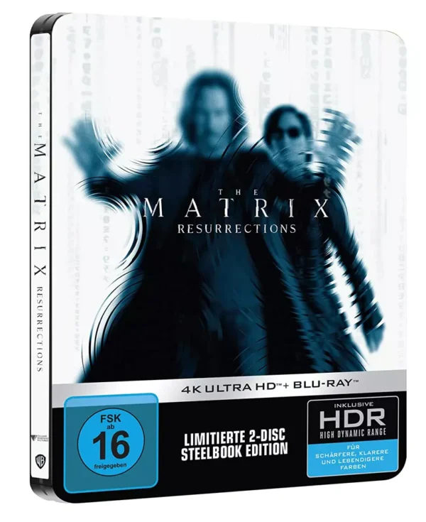 The Matrix: Resurrections (Force Field Cover) – 4K Steelbook (UHD + Blu-ray Disc)