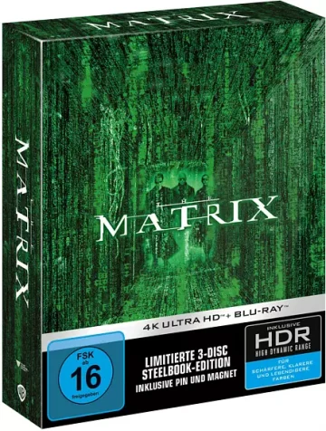 Matrix Titans of Cult 4K Steelbook mit Pin und Magnet (3-Disc-Set)