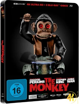 The Monkey 2024 Steelbook Ultra HD Blu-ray Disc