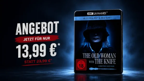 "The Old Woman with the Knife" erstmals für 13,99 Euro auf 4K Ultra HD Blu-ray bei jpc