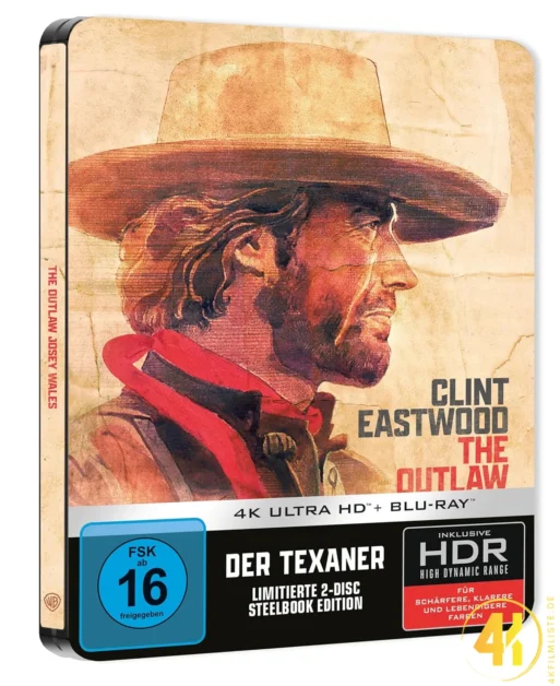 Der Texaner – 4K Steelbook (UHD + Blu-ray Disc)