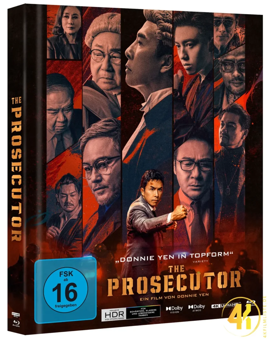 The Prosecutor Donnie Yen 4K Mediabook Ultra HD Blu-ray Disc