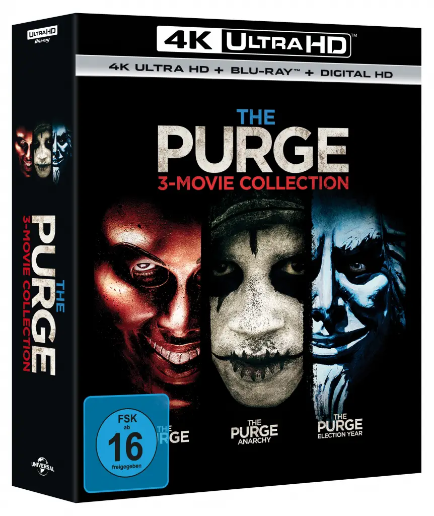 The Purge als UHD-Trilogie auf Blu-ray Disc