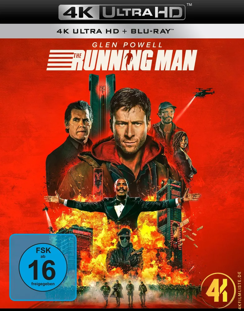 The Running Man 2025 4K Blu-ray Ultra HD Blu-ray Disc