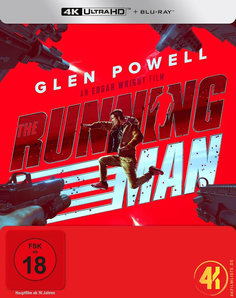 The Running Man Frontcover 2025 4K Steelbook Ultra HD Blu-ray Disc