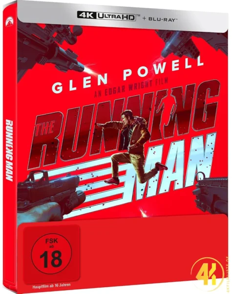 The Running Man Seitenansicht 4K Steelbook Ultra HD Blu-ray Disc