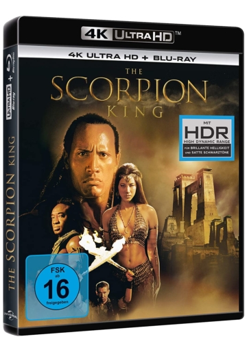 The Scorpion King 4K Blu-ray Disc mit Dwayne The Rock Johnson in 4K HDR