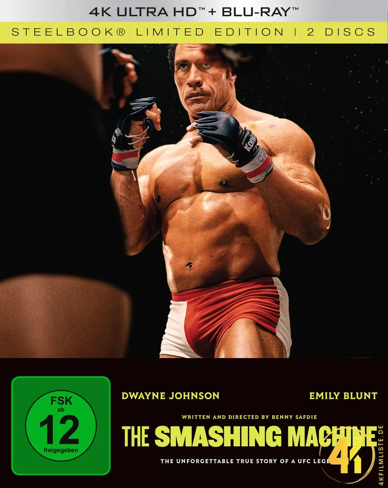 The Smashing Machine 4K Blu-ray Ultra HD Blu-ray Disc