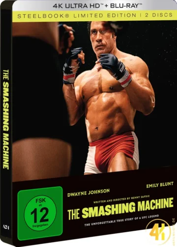 The Smashing Machine – 4K Steelbook (UHD + Blu-ray Disc)