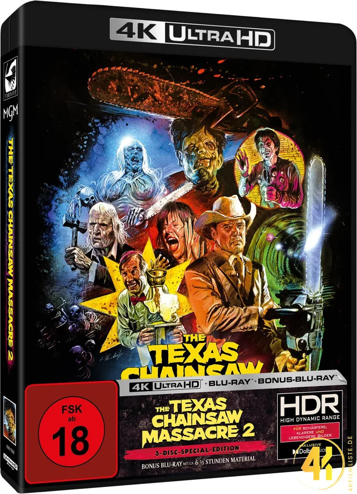 The Texas Chainsaw Massacre 2 4K Blu-ray Ultra HD Blu-ray Disc